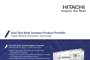 Grid Tied Solar Inverters Product Portfolio