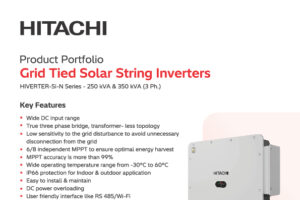 Grid Tied Solar String Inverters 250 & 350 kVA