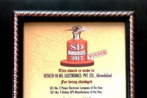 Hitachi Hi-Rel Wins # 1 Solar Inverter Mfg. Award # 2 Power Electronics Co. Award by Softdisk
